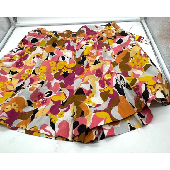 Circus NY Women’s Floral High-Waisted Pleated Shorts, Multi, Sz. L - Picture 4 of 10